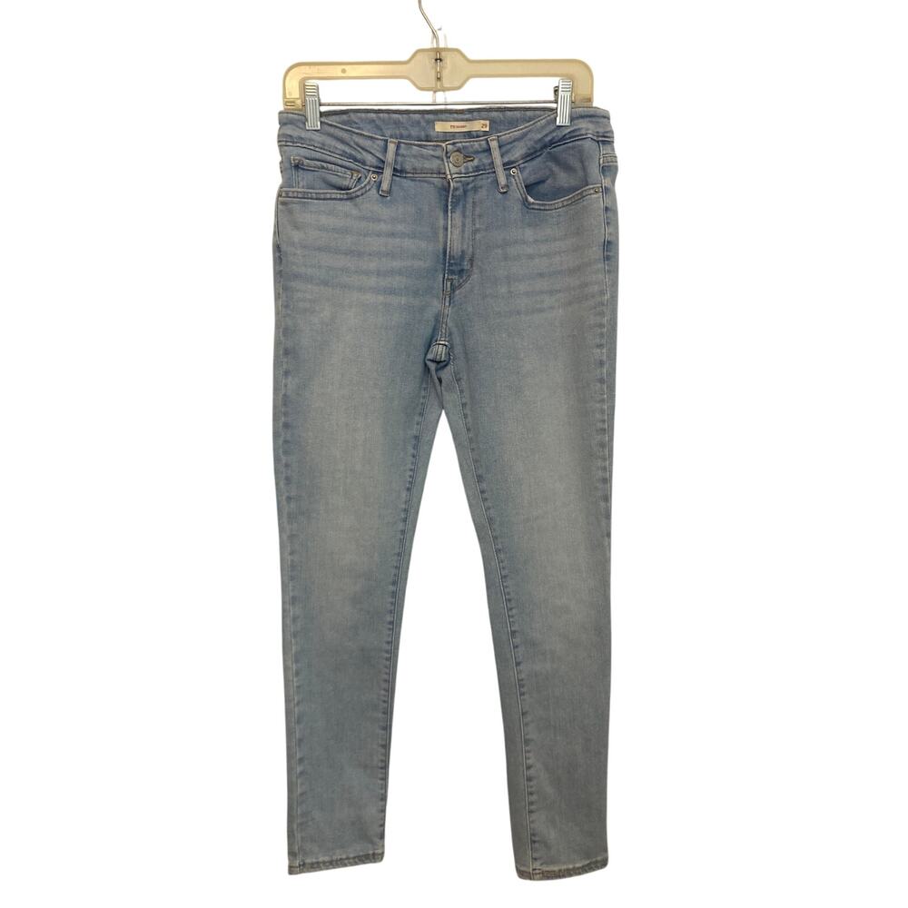 Levi’s 711 29 Skinny Leg Mid Rise Light Blue Denim Wash Jeans Pants